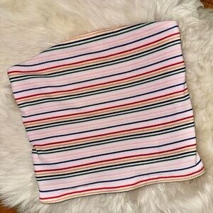 American Eagle rainbow striped crop top - Size XS